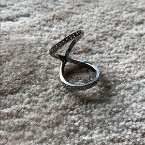 Silver metal ring